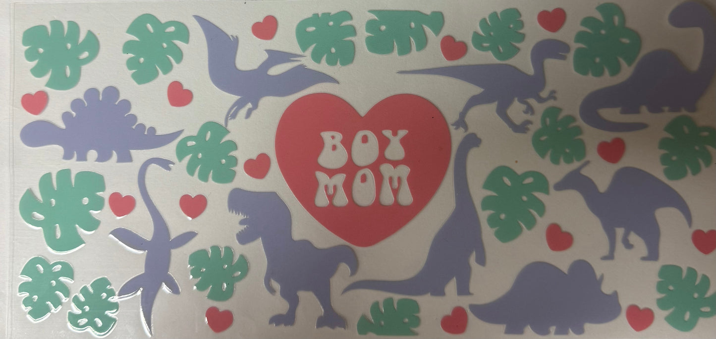 uvdtf  transfer wrap dinosaur boy mom