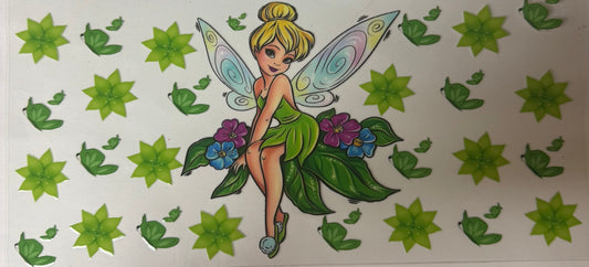 uvdtf  transfer wrap green tinkerbell