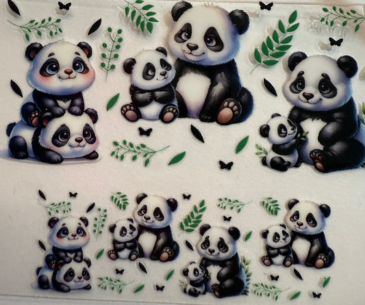 Uvdtf wraps Mini Stanley mama and baby panda