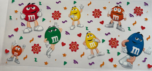 uvdtf  transfer wrap m&m guys