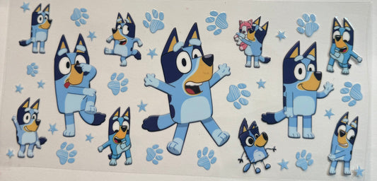 uvdtf  transfer wrap big bluey only