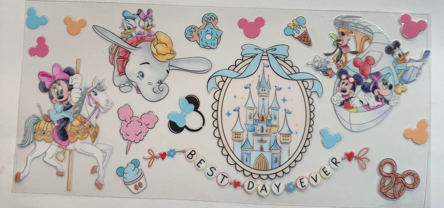 uvdtf  transfer wrap dumbo and Mickey Mouse