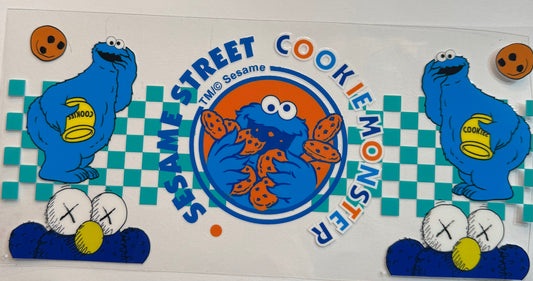 uvdtf  transfer wrap Cookie Monster