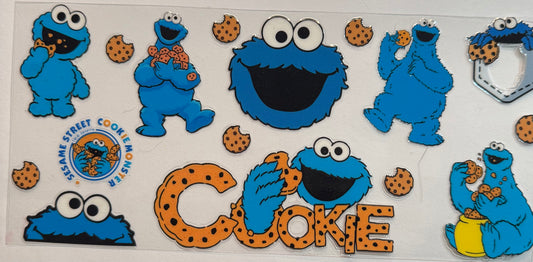 uvdtf  transfer wrap Cookie Monster cookie