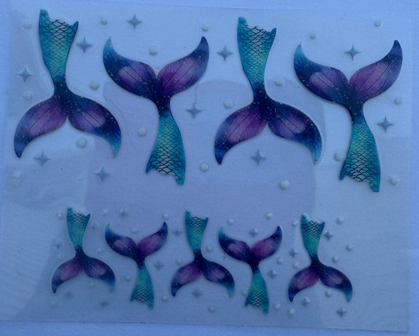 Uvdtf wraps Mini Stanley mermaid fins beach summer