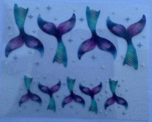 Uvdtf wraps Mini Stanley mermaid fins beach summer