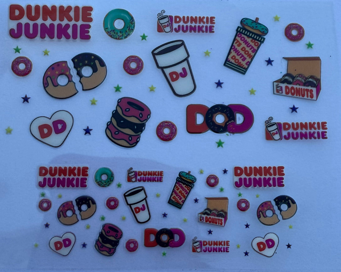 Uvdtf wraps Mini Stanley Dunkin’ Donuts coffee donuts dunkie junkie