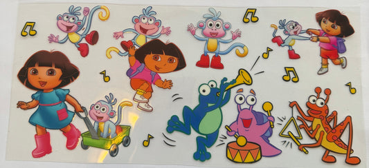 Cup wrap dtf Dora the explorer