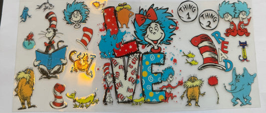 Cup wrap dtf dr dr. Seuss love