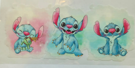 Cup wrap dtf stitch pink and blue