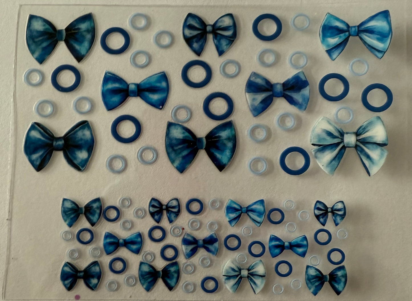 Uvdtf wraps Mini Stanley blue bows