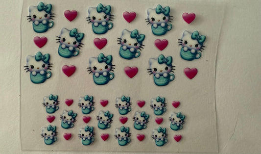 Uvdtf wraps Mini Stanley hello kitty in tea cups with hearts