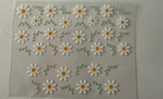 Uvdtf wraps Mini Stanley daisy floral