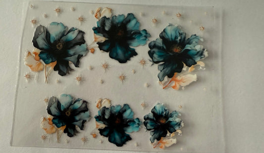 Uvdtf wraps Mini Stanley blue floral