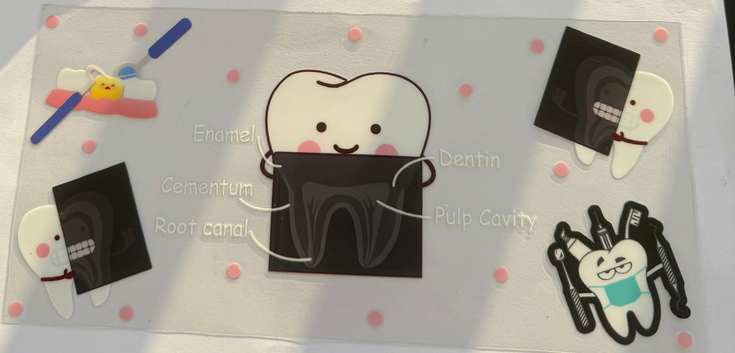 Cup wraps dtf dental work