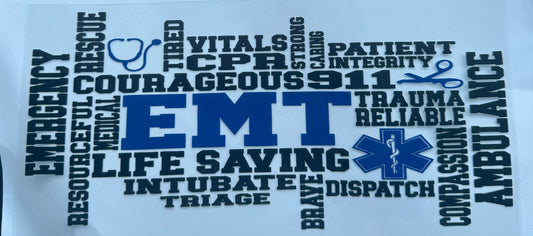Cup wraps uvdtf emt paramedic emergency