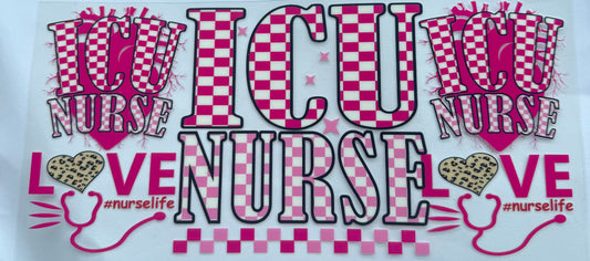 Cup wraps uvdtf icu nurse