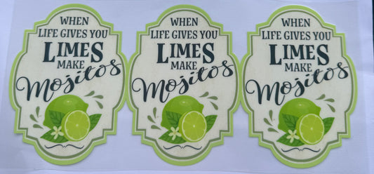 Cup wraps uvdtf when life gives you limes make Mojitos