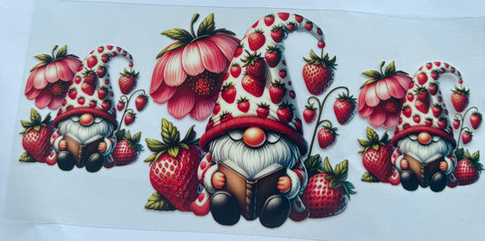Cup wraps uvdtf gnomes with strawberry’s