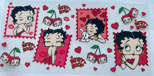 Cup wraps uvdtf Betty Boop with cherries