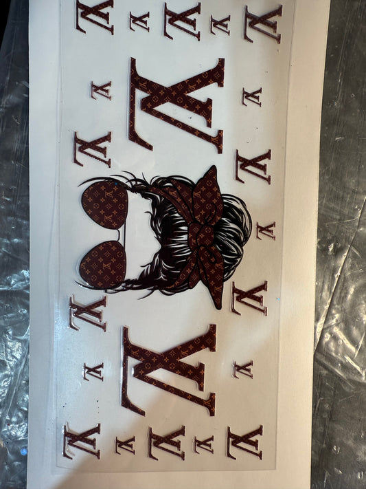 Cup wrap dtf lv girl