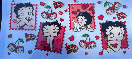 Cup wraps uvdtf Betty boop with cherries