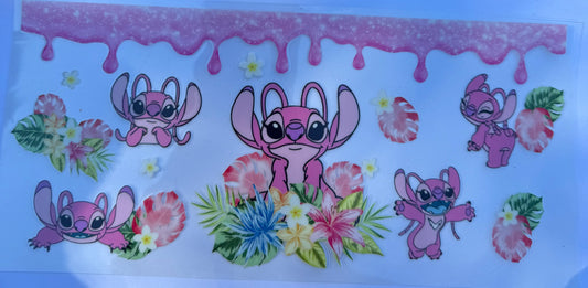 Cup wraps uvdtf angel from stitch tropical floral