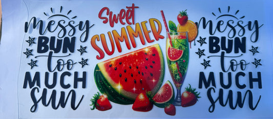 Cup wraps uvdtf sweet summer watermelon