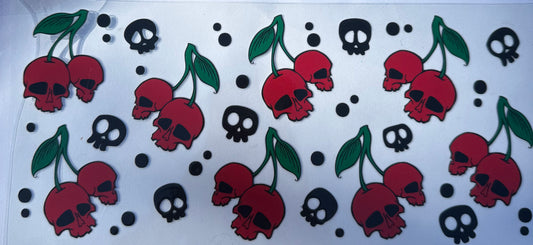 Cup wraps uvdtf cherries skulls