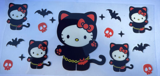 Cup wraps uvdtf hello kitty Halloween cat