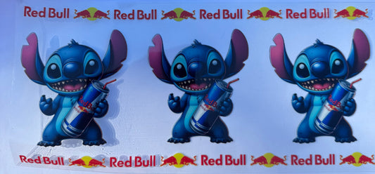 Cup wraps uvdtf Red Bull stitch