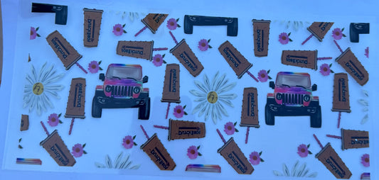 Cup wraps uvdtf Dutch bros with jeeps