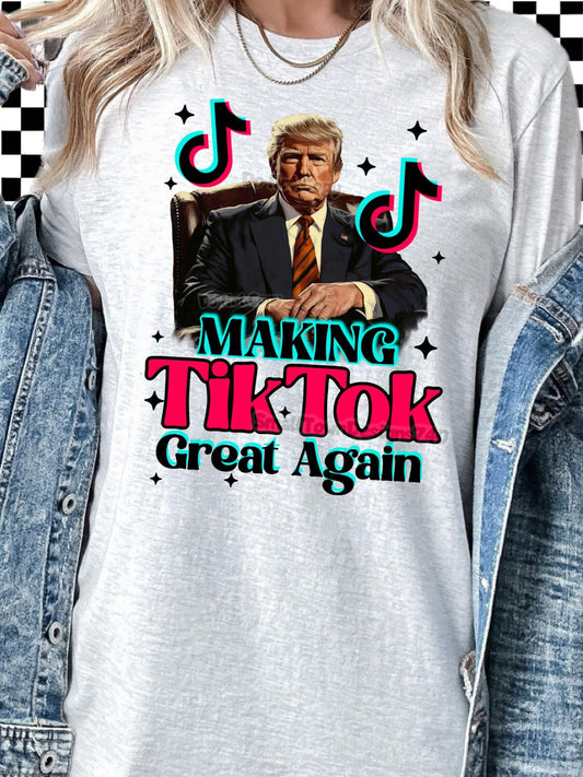 Tiktok is back costum t-shirts
