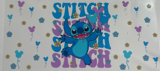 Cup wraps uvdtf stitch with Mickey ear balloons