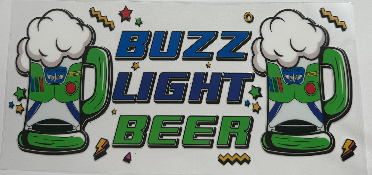 Cup wraps uvdtf Toy Story buzz light beer