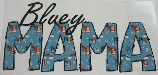 Cup wraps uvdtf bluey mama