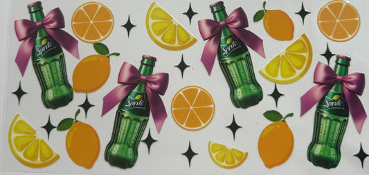 Cup wraps uvdtf sprite drinks lemon with bows