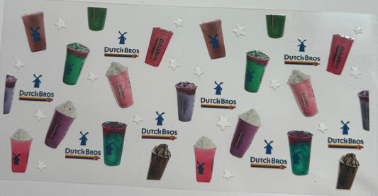 Cup wraps uvdtf ditch bros rainbow coffee