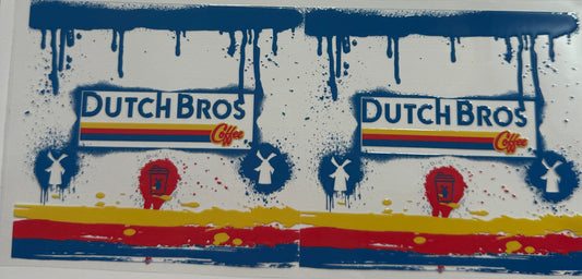 Cup wraps uvdtf Dutch bros blue drip