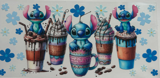 Cup wraps uvdtf stitch drinks floral