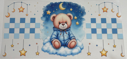 Cup wraps uvdtf teddy bear goodnight