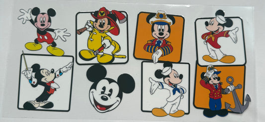 Cup wraps uvdtf Mickey Mouse square blocks