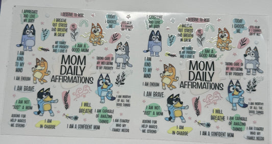 Cup wraps uvdtf mom daily affirmations bluey