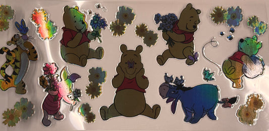 Cup wraps uvdtf Holo Winnie the Pooh with floral