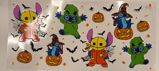 Cup wraps uvdtf Halloween stitch