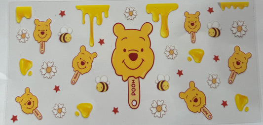 Cup wraps uvdtf Pooh with honey drips