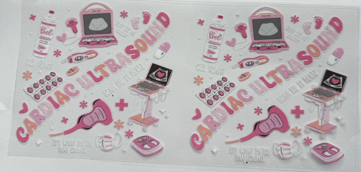 Cup wraps uvdtf cardiac ultrasound nursing