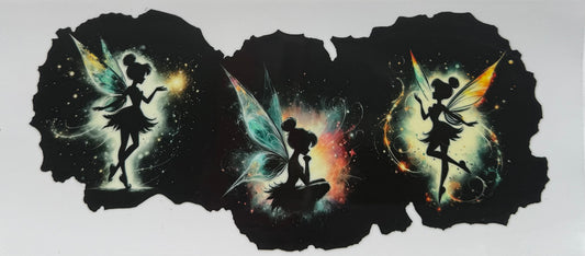 Cup wraps uvdtf tinkerbell black background