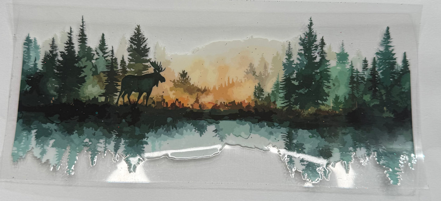 Cup wraps uvdtf moose woods