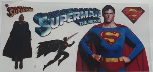Cup wraps uvdtf Superman the movie